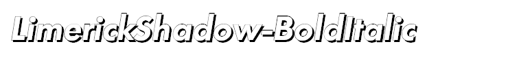 LimerickShadow-BoldItalic