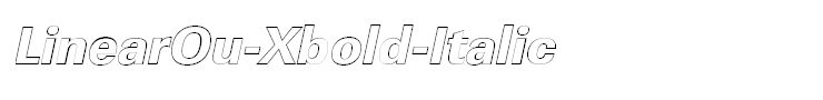 LinearOu-Xbold-Italic