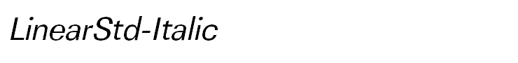 LinearStd-Italic