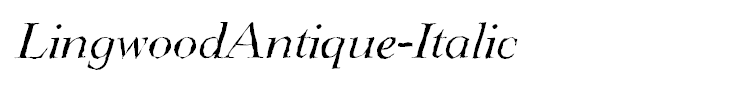 LingwoodAntique-Italic