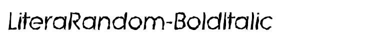 LiteraRandom-BoldItalic