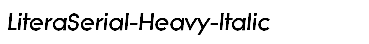 LiteraSerial-Heavy-Italic