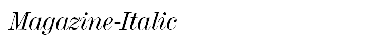 Magazine-Italic