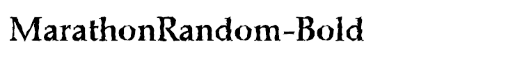 MarathonRandom-Bold