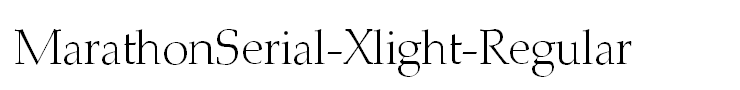 MarathonSerial-Xlight-Regular