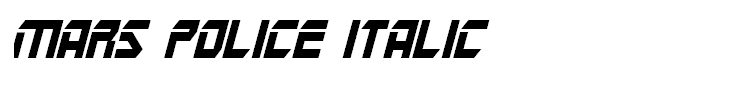 Mars Police Italic