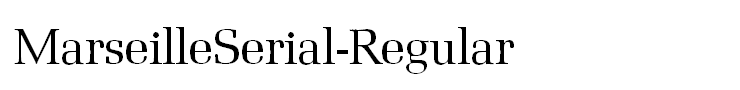 MarseilleSerial-Regular