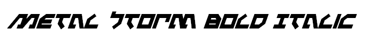 Metal Storm Bold Italic