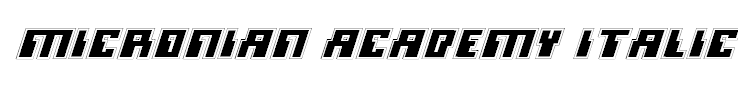 Micronian Academy Italic