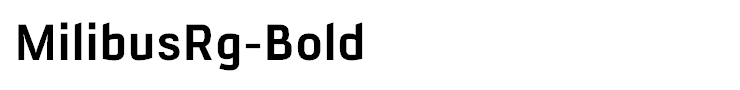MilibusRg-Bold