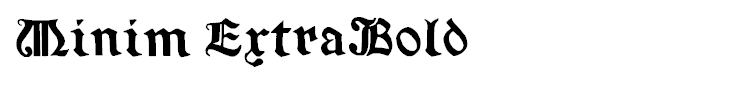 Minim ExtraBold