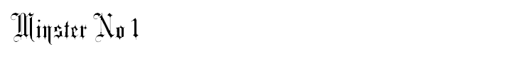 Minster No 1