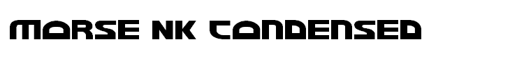 Morse NK Condensed