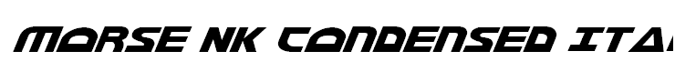 Morse NK Condensed Italic