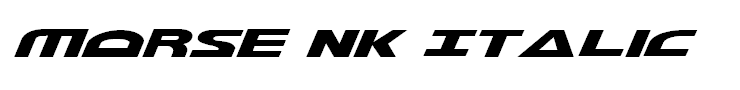 Morse NK Italic