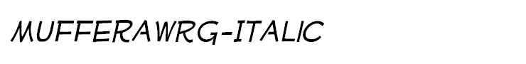 MufferawRg-Italic