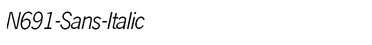 N691-Sans-Italic