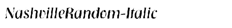 NashvilleRandom-Italic