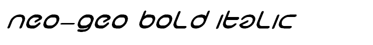 neo-geo bold italic