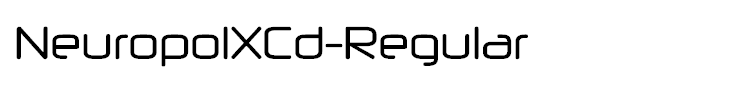 NeuropolXCd-Regular