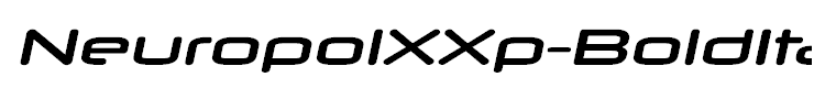 NeuropolXXp-BoldItalic