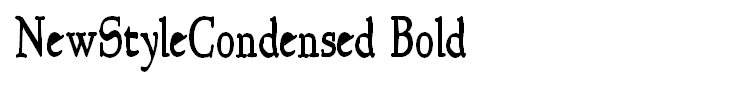 NewStyleCondensed Bold