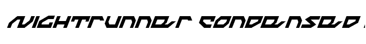 Nightrunner Condensed Italic