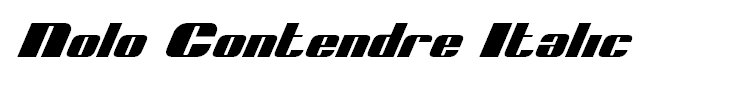 Nolo Contendre Italic