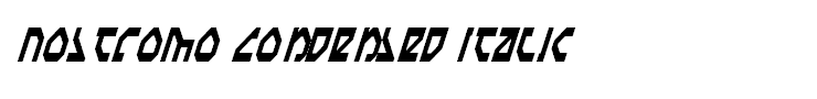 Nostromo Condensed Italic