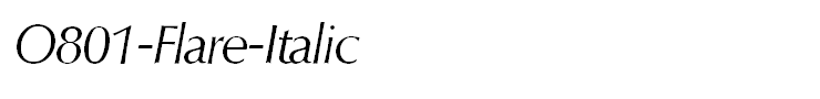 O801-Flare-Italic