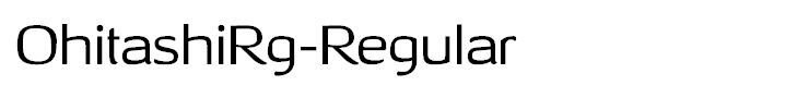 OhitashiRg-Regular