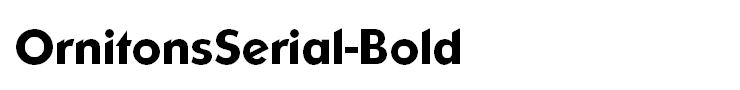 OrnitonsSerial-Bold