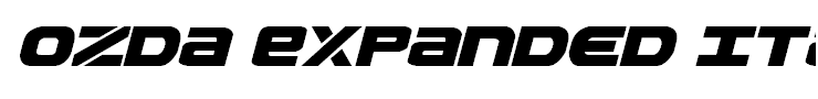 Ozda Expanded Italic