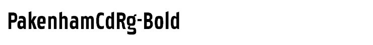 PakenhamCdRg-Bold