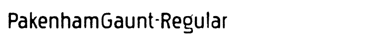 PakenhamGaunt-Regular