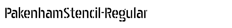 PakenhamStencil-Regular