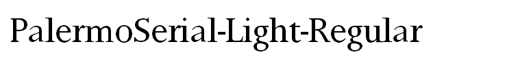 PalermoSerial-Light-Regular