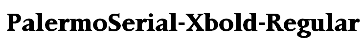 PalermoSerial-Xbold-Regular