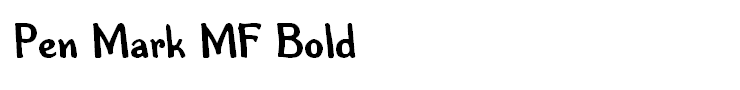 Pen Mark MF Bold