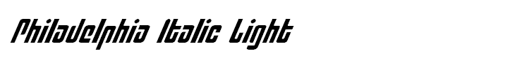 Philadelphia Italic Light