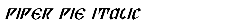 Piper Pie Italic