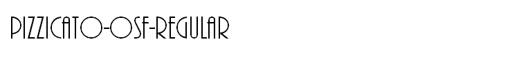 Pizzicato-Osf-Regular