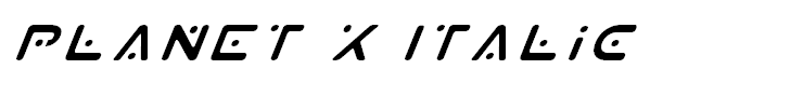 Planet X Italic