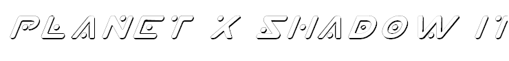 Planet X Shadow Italic
