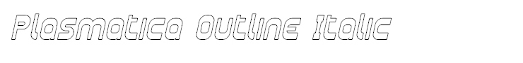 Plasmatica Outline Italic