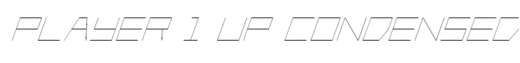 Player 1 Up Condensed Italic
