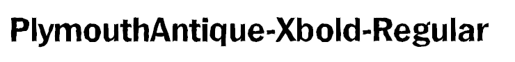 PlymouthAntique-Xbold-Regular