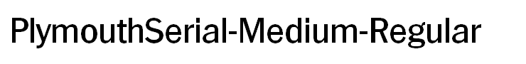 PlymouthSerial-Medium-Regular
