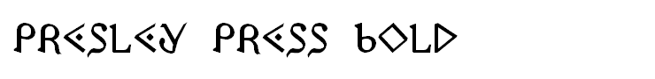 Presley Press Bold