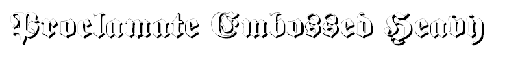 Proclamate Embossed Heavy